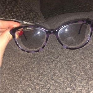 Purple and black glasses!